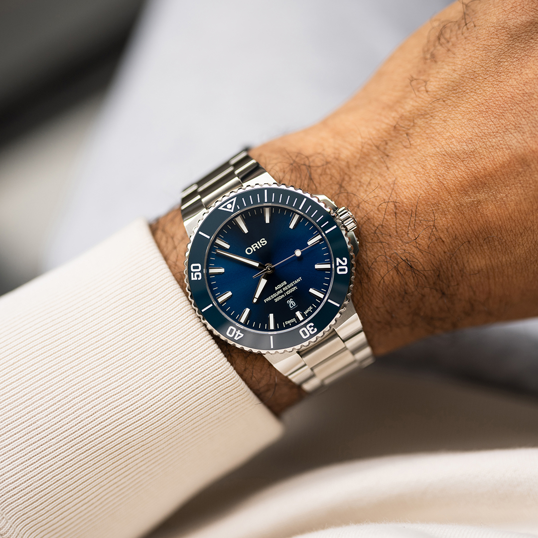 ORIS  Мужские швейцарские часы, автоматический механизм, сталь, 43,5 мм